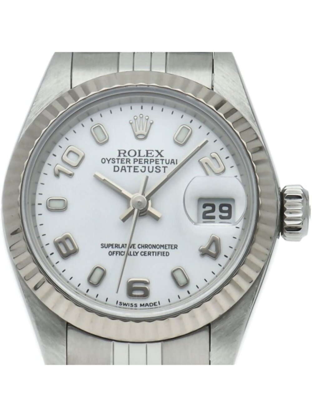 Rolex Datejust Watch 18k White Gold SS